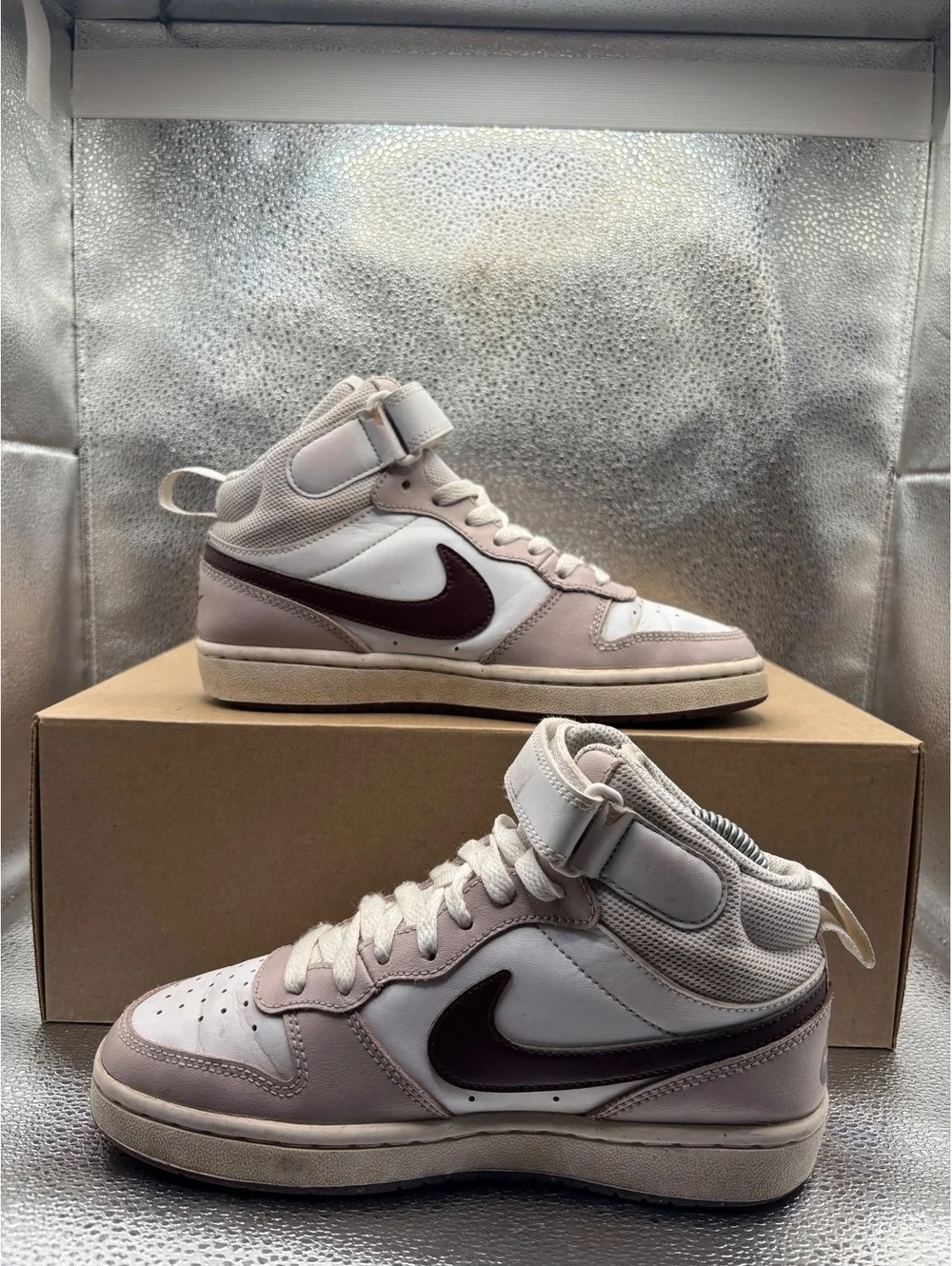 Nike court borough mid 2 platinum Violet